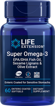 Load image into Gallery viewer, Super Omega-3 EPA-DHA Fish Oil, Sesame Lignans & Olive Extract (Enteric Coated), 60 enteric-coated softgels - HENDRIKS SCIENTIFIC