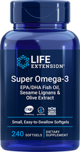 Load image into Gallery viewer, Super Omega-3 EPA-DHA Fish Oil, Sesame Lignans & Olive Extract, 240 easy-to-swallow softgels - HENDRIKS SCIENTIFIC