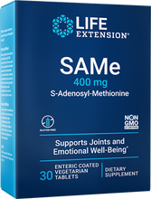 Load image into Gallery viewer, SAMe, 400 mg, 30 enteric-coated vegetarian tablet - HENDRIKS SCIENTIFIC