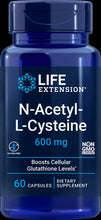 Load image into Gallery viewer, N-Acetyl-L-Cysteine (NAC), 600 mg - 60 capsules