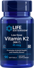 Load image into Gallery viewer, Low Dose Vitamin K2, 45 mcg, 90 softgels - HENDRIKS SCIENTIFIC
