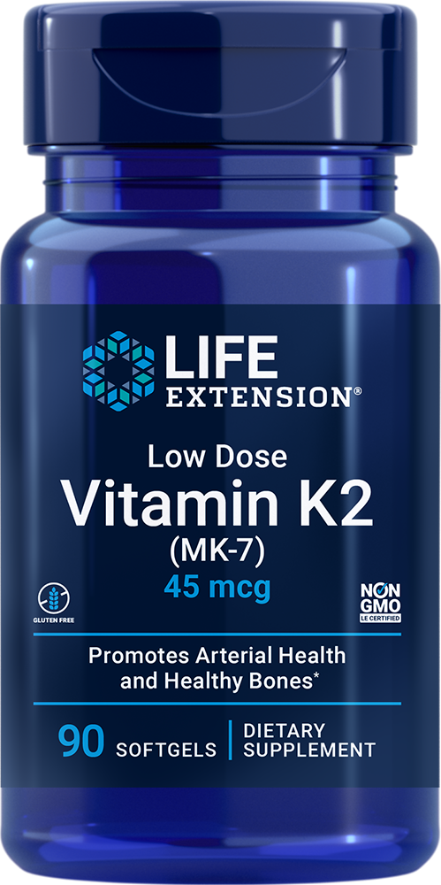 Low Dose Vitamin K2, 45 mcg, 90 softgels - HENDRIKS SCIENTIFIC
