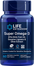 Load image into Gallery viewer, Super Omega-3 EPA-DHA Fish Oil, Sesame Lignans &amp; Olive Extract (Enteric Coated), 60 enteric-coated softgels - HENDRIKS SCIENTIFIC
