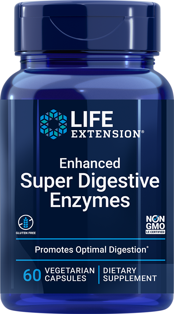 Enhanced Super Digestive Enzymes, 60 vegetarian capsules - HENDRIKS SCIENTIFIC
