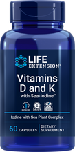 Load image into Gallery viewer, Vitamins D and K with Sea-Iodine™, 60 capsules - HENDRIKS SCIENTIFIC

