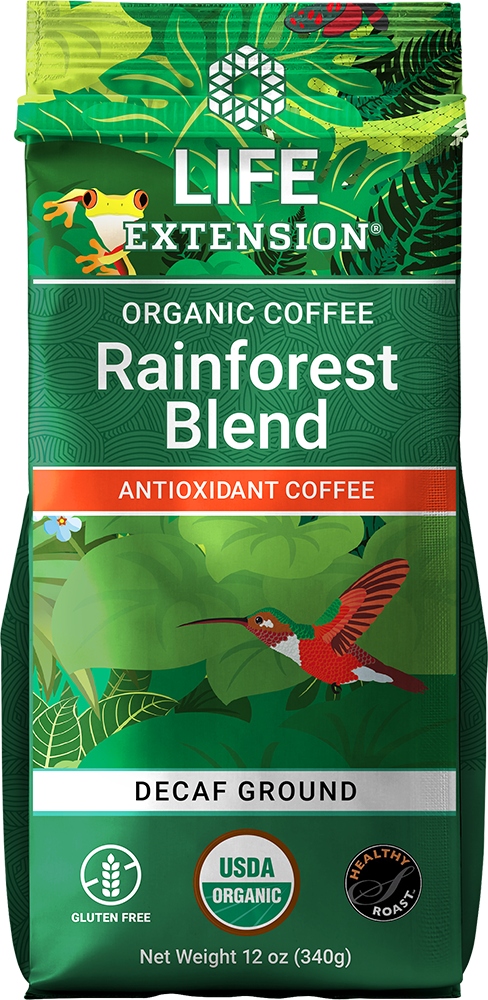 Rainforest Blend Decaf Ground Coffee, 12 oz - HENDRIKS SCIENTIFIC