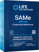 Load image into Gallery viewer, SAMe, 400 mg, 60 enteric-coated vegetarian tablet - HENDRIKS SCIENTIFIC