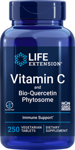 Vitamin C and Bio-Quercetin Phytosome, 250 vegetarian tablets - HENDRIKS SCIENTIFIC
