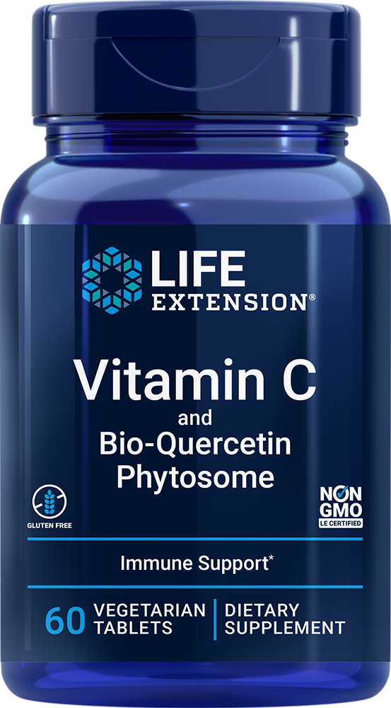 Vitamin C and Bio-Quercetin Phytosome, 60 vegetarian tablets - HENDRIKS SCIENTIFIC