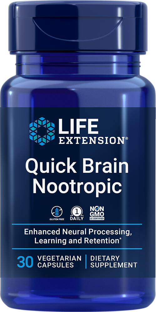 Quick Brain Nootropic, 30 vegetarian capsules - HENDRIKS SCIENTIFIC