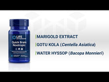 Load and play video in Gallery viewer, Quick Brain Nootropic, 30 vegetarian capsules