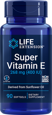 Super Vitamin E, 268 mg (400 IU), 90 softgels - HENDRIKS SCIENTIFIC
