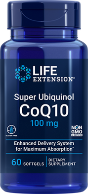 Super Ubiquinol CoQ10, 100 mg, 60 softgels - HENDRIKS SCIENTIFIC