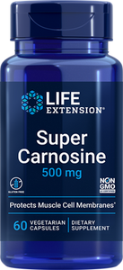 Super Carnosine, 500 mg, 60 vegetarian capsules - HENDRIKS SCIENTIFIC