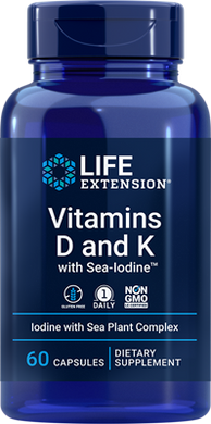 Vitamins D and K with Sea-Iodine™, 60 capsules - HENDRIKS SCIENTIFIC
