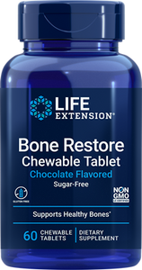 Bone Restore Chewable Tablets (Sugar-Free Chocolate), 60 chewable tablets - HENDRIKS SCIENTIFIC