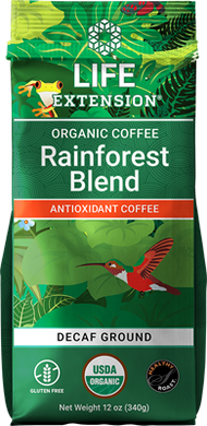Rainforest Blend Decaf Ground Coffee, 12 oz - HENDRIKS SCIENTIFIC
