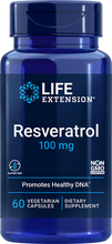 Load image into Gallery viewer, Resveratrol, 100 mg, 60 vegetarian capsules - HENDRIKS SCIENTIFIC
