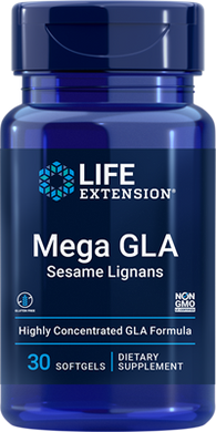 Mega GLA Sesame Lignans, 30 softgels - HENDRIKS SCIENTIFIC