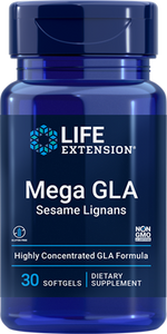 Mega GLA Sesame Lignans, 30 softgels - HENDRIKS SCIENTIFIC