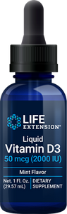 Liquid Vitamin D3 (Mint), 50 mcg (2000 IU), 29.57 ml - HENDRIKS SCIENTIFIC