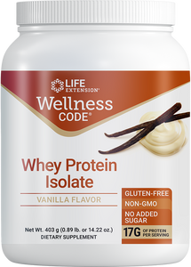 Wellness Code® Whey Protein Isolate (Vanilla), 403 grams - HENDRIKS SCIENTIFIC