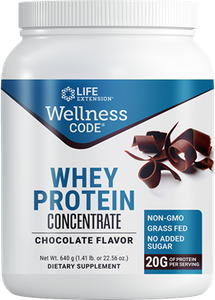 Wellness Code® Whey Protein Concentrate (Chocolate), 640 grams - HENDRIKS SCIENTIFIC