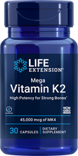Load image into Gallery viewer, Mega Vitamin K2, 45000 mcg (45 mg), 30 capsules - HENDRIKS SCIENTIFIC
