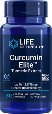 Curcumin Elite™ Turmeric Extract, 30 vegetarian capsules - HENDRIKS SCIENTIFIC
