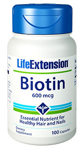 Biotin 600 mcg - 100 capsules - HENDRIKS SCIENTIFIC