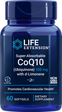 Load image into Gallery viewer, Super-Absorbable CoQ10 (Ubiquinone) with d-Limonene, 100 mg, 60 softgels - HENDRIKS SCIENTIFIC
