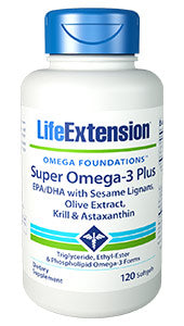 Super Omega-3 Plus EPA-DHA with Sesame Lignans, Olive Extract, Krill & Astaxanthin - HENDRIKS SCIENTIFIC