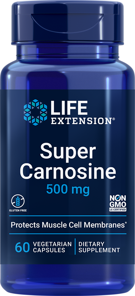 Super Carnosine, 500 mg, 60 vegetarian capsules - HENDRIKS SCIENTIFIC