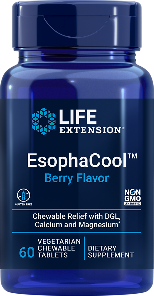 EsophaCool™, 60 vegetarian chewable tablets - HENDRIKS SCIENTIFIC
