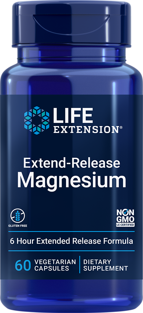 Extend-Release Magnesium, 60 vegetarian capsules - HENDRIKS SCIENTIFIC