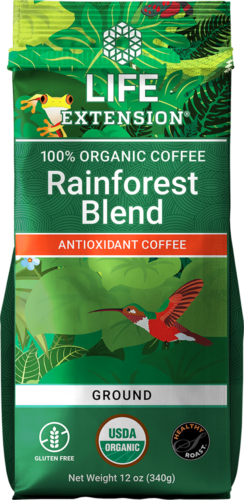 Rainforest Blend Ground Coffee, 12 oz - HENDRIKS SCIENTIFIC