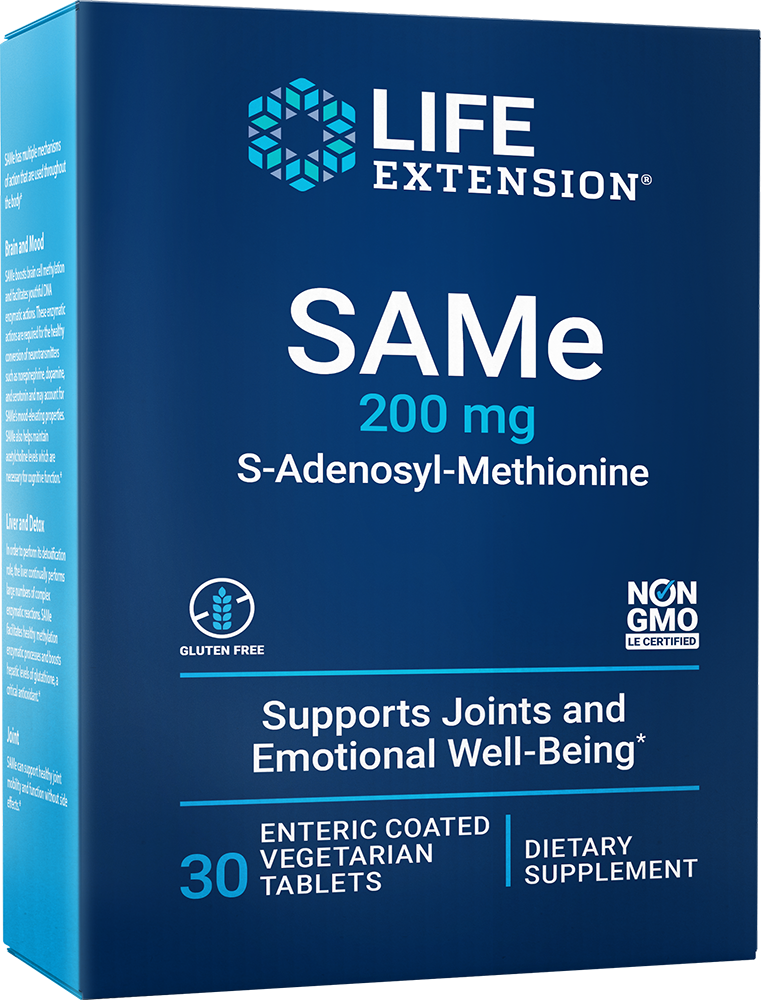 SAMe, 200 mg, 30 enteric-coated vegetarian tablet - HENDRIKS SCIENTIFIC