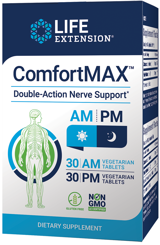ComfortMAX™, 60 AM-PM vegetarian tablets - HENDRIKS SCIENTIFIC