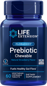 FLORASSIST® Prebiotic Chewable (Strawberry), 60 chewable tablets - HENDRIKS SCIENTIFIC