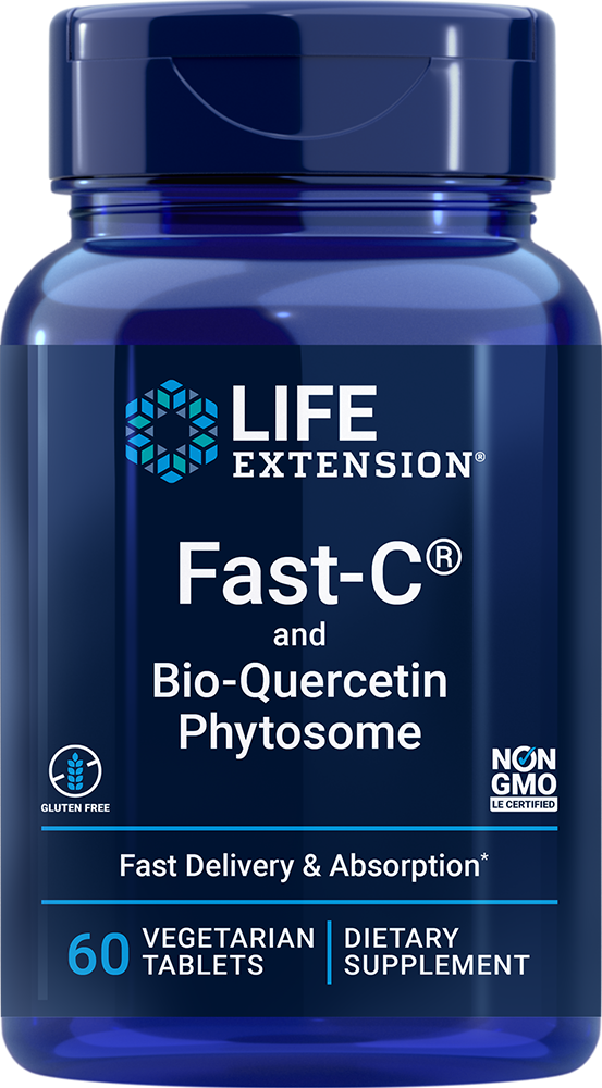 Fast-C® and Bio-Quercetin Phytosome, 60 vegetarian tablets - HENDRIKS SCIENTIFIC