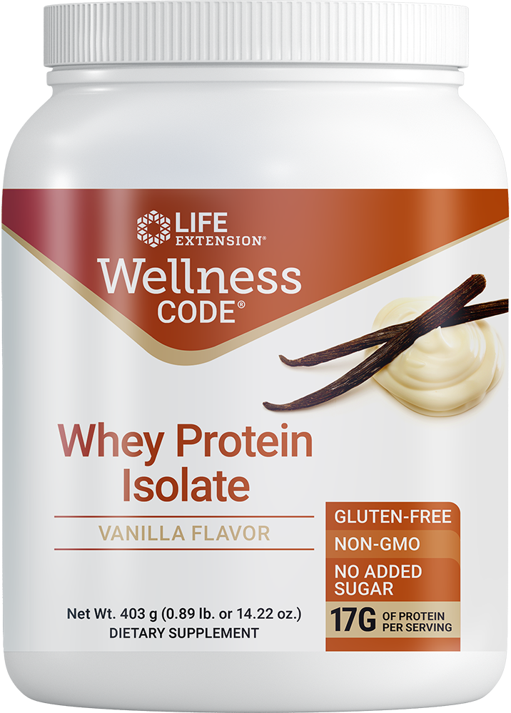 Wellness Code® Whey Protein Isolate (Vanilla), 403 grams - HENDRIKS SCIENTIFIC