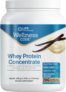 Wellness Code® Whey Protein Concentrate (Vanilla), 500 grams - HENDRIKS SCIENTIFIC